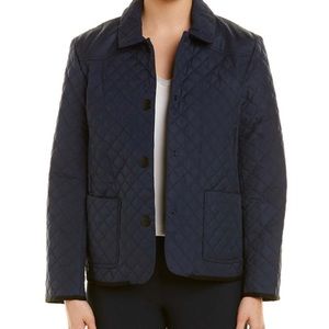 BECKEN Quilted Paddock Jacket in Blue